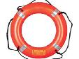30" Standard Ring Buoy with Reflective TapeMolded from high-impact linear, low density polyethylene (LDPE), Mustang Survival's life rings are designed for superior life expectancy in the most harsh environments.Mustang Survival's 30", 2.5 kg orange buoy