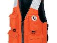 4-Pocket Flotation Vest::MV3128 T2The Flotation Vest for those on the MoveSize:XLColor:OrangeFeaturesD-Rings provided for lanyard attachmentsShort Waisted for use with sidearmsSOLAS reflective tapeFour pockets wit full Velcroâ¢ closuresTug-TiteÂ®