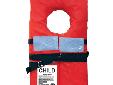 Child Type 1 VestMV8022Standard type 1 lifejacket for offshore vesselsRecommend for:Fishing, Sailing, Boating, Water Sports, Industrial Marine, Sea, Sea Blue WaterApproval: USCG - UL1123 - Life Preservers 160.055 - Type I11lb bouyancy
Manufacturer: