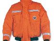Classic Bomber Jacket with Reflective Tape :: MJ6214 T1Size:Extra LargeColor:OrangeThe Gear that Tamed the Seven SeasThe same exceptional flotation and protection from the elements as the standard Classic Bomber but with reflective tape added horizontally