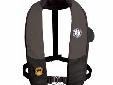 Auto Hydrostatic Inflatable PFD with Harness - USA :: MD3184Size:UniversalColor:Black / CarbonFor severe weather, no premature inflation, low maintenanceHydrostatic Technology Offers Reliable InflationThe Auto Hydrostatic Inflatable Personal Flotation