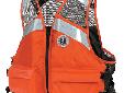 Industrial Mesh Vest::MV1254 T1Size:LG/XLWhen you need Comfort and Mobility in a Flotation VestFeatures:SOLAS reflective tape on front and backMesh shoulders offers mobility and comfortLarge front pockets with Velcroâ¢ closureSide adjustments for dual