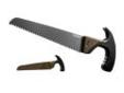 "
Gerber Blades 31-002094 Myth Series Fixed Blade Saw
Gerber Myth Fixed Blade Saw
Created with big game hunters, this fixed blade saw is very lightweight and strong with a ""T"" style handle for ergonomics. The medium ground tooth pattern is superior for