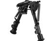 Precision Grade Bipod/Compact/3 Adaptors- Attach to any Sling Swivel Studded Firearm- Aircraft Grade Aluminum and Steel Construction- Spring Loaded Folding Action- Spring Loaded legs Retract instantly with a push of a button- Full Size Model with an