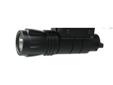 Pistol/Rifle LED Flashlight with Weaver Mount- All Aluminum construction;1 watt Bright LED- 35 Lumens peak output- Standards on/off cap switch (no pressure switch)- Weaver style mount- Uses 1 CR123A Lithium Type Battery (included)- Dimensions (inches):