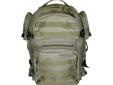 Tactical Back Pack, Green- Main compartment dimensions: 18? H x 12? W x 6? D- Side pockets, two on each side: 5? H x 5? W x 1Â½? D- Front pockets: Top 8? H x 4Â½? W x 2? D & Bottom 9Â½?H x 9Â½?W x 3? D- PALS compatible webbing on the front pockets and the