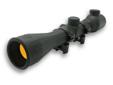 3-9x40 Green Illuminated, Rubber CoatedFeatures:- One piece aluminum main tube with rubber armor coating- Variable Power Magnification- Multi Coated Lenses - Includes lens caps and either aluminum weaver style ringsSpecifications:- Magnification: 3x-9x-