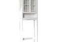 Neal Space Saver - White Best Deals !
Neal Space Saver - White
Â Best Deals !
Product Details :
The Neal Space Saver in white finish offers sleek lines for a modern look. This cabinet features 2 tempered glass doors accented with grid-work design and