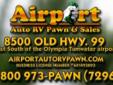 Here at Airport Auto RV Pawn and Sales we are the only established vehicle pawn location in the state of Washington. We loan on cars, trucks, motorcycles, quads, and RV's.
We can loan you up to 50% wholesale value of your vehicle on the spot, with a clear
