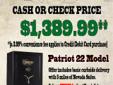 Nevada Safes is the LARGEST SAFE WAREHOUSE in Nevada! Nevada Safes is having our store-wide clearance sale on every item. Out The Door specials include gun safes manufactured by Cannon, Winchester, Bighorn and American Security!
THE PATRIOT 22 IS NOW ONLY