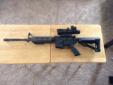 Regretfully I must sell my AR-15.
It is a New Frontier poly lower with CMMG upper and DPMS barrel.
The barrel is stamped DPMS 5.56 with a 1 in 9 twist.
It has a Magpul STR adjustable stock and Magpul B.A.D. lever. As well as an NCStar Illuminated