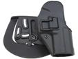 This unique holster design allows you to forget old-fashioned thumb breaks that slow your draw and complicate re-holstering. The patented SERPA Technology lock engages the trigger guard as you holster the pistol and won't let go until you release it. The