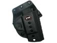 The new E2 series features one-piece holster body construction, and like all FOBUS Holsters, the Evolution, is lightweight and includes steel reinforced rivet attachment and a protective sight channel. The paddle also includes a rubberized insert to