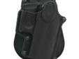 Unique Fobus Roto-Holster rotates 360 degrees and adjusts easily for cross-draw, bodyguard/driver/ small-of-the-back, and strong-side carries. Fobus patented locking adjustment allows the firearm either a forward or reverse cant, with total gun retention.