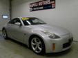 Napoli Nissan
For the best deal on this vehicle,
call Marci Lynn in the Internet Dept on 203-551-9622
Click Here to View All Photos (20)
2006 Nissan 350Z Pre-Owned
Price: Call for Price
VIN: JN1AZ34D66M305466
Engine: 6 Cyl.6
Year: 2006
Body type: 2 Dr