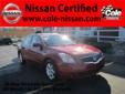 Cole Nissan
Cole Nissan
Asking Price: Call for Price
Contact Eric Steward at 877-360-7792 for more information!
Click here for finance approval
2009 Nissan Altima ( Click here to inquire about this vehicle )
Transmission:Â Automatic
Make:Â Nissan