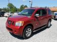 Â .
Â 
2008 Nissan Armada
$0
Call
Lincoln Road Autoplex
4345 Lincoln Road Ext.,
Hattiesburg, MS 39402
For more information contact Lincoln Road Autoplex at 601-336-5242.
Vehicle Price: 0
Mileage: 94510
Engine: V8 5.6l
Body Style: Suv
Transmission: