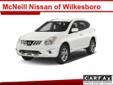 2013 Nissan Rogue SV
Welcome to the all New McNeill Nissan of Wilkesboro. Emergency brake assistance are just a few enviable features of this 2013 Nissan Rogue. It comes with a 2.5 liter 4 Cylinder engine. With only one previous owner, this crossover awd