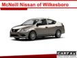 2015 Nissan Versa 1.6 S
Welcome to the all New McNeill Nissan of Wilkesboro. Emergency brake assistance provide the ultimate driving experience in this 2015 Nissan Versa. It comes with a 1.6 liter 4 Cylinder engine. Drive away with an impeccable 4-star