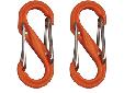 S-Biner - PlasticSize #0 dimensions: 1.18" x .49" x .14"Our wildly popular S-Biner double-gated carabiner just got a little more wild.Here's a fun version of our unique, two-in-one S-Biner. Made of lightweight plastic and available in 15 bright colors,