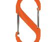 S-Biner - PlasticSize #2 dimensions: 2" x 1" x .3" - Weight Rating: 10lbsOur wildly popular S-Biner double-gated carabiner just got a little more wild.Here's a fun version of our unique, two-in-one S-Biner. Made of lightweight plastic and available in 15