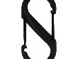 S-Biner - PlasticSize #4 dimensions: 3.5" x 1.5" x .3" - Weight Rating: 25lbsOur wildly popular S-Biner double-gated carabiner just got a little more wild.Here's a fun version of our unique, two-in-one S-Biner. Made of lightweight plastic and available in