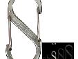 S-Biner - Stainless SteelSize #3 dimensions: 2.63" x 1.13" - Weight Rating: 25lbAll the Usefulness of a Single-Gated Carabiner...Times Two! Our unique, two-in-one S-Biner offers functionality for a nearly endless variety of uses.Made of high quality,