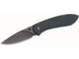 "
Buck Knives 327CFS Nobleman Carbon Fiber
Contemporary, slimline, one-hand deployment. Titanium coated blade for added corrosion resistance and carbon fiber graphic with rubberized left handle for added grip.
Specifications:
- Blade Length: 2 5/8"" (6.7