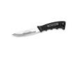 "
Remington Accessories 18191 Non-Slip Handle Drop Point
Sportsman Non-Slip Handle, Drop Point
Specifications:
- Blade: 420 stainless steel drop point blade
- Handle: Black synthetic handle
- Sheath: Black leather sheath
- Blade Length: 4 5/8""
- Overall