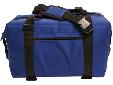 12 Can Soft Sided Hot/Cold Cooler Bag - BlueA NorChill Cooler Bag is different... NorChill coolers are soft, collapsible and can be rolled up to fit into your carry on luggage while flying. They can be used to keep food hot or cold, and can also be used