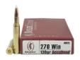 Nosler Custom Ammunition, Trophy GradeSpecifications:- Caliber: .270 Winchester - Grain: 130- Bullet Type: AccuBond- Muzzle Velocity: 3075 fps- Per 20- Use: Medium Game
Manufacturer: Nosler
Model: 60025
Condition: New
Price: $33.14
Availability: In Stock
