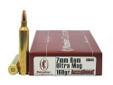 Nosler Custom Ammunition, Trophy GradeSpecifications:- Caliber: 7mm Remington Ultra Magnum- Grain: 160 - Bullet Type: AccuBond- Muzzle Velocity: 3225 fps- Per 20- Use: Medium Game
Manufacturer: Nosler
Model: 60048
Condition: New
Price: $55.32