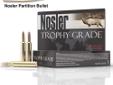 Nosler Trophy Grade Ammo, 260 Remington, 125Gr Partition - 20 Rounds. Manufactured to NoslerÃ¢â¬â¢s strict quality standards, Trophy Grade ammunition uses NoslerCustom brass and Nosler bullets to attain optimum performance, no matter where your hunting trip