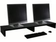 OFC Express manufactures a wide variety of high-quality, modish computer accessories for the home or business computer user. OFC Express dual monitor stand raises two side-by-side monitors to comfortable viewing height and maximizes workspace. Space
