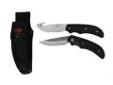 "
Ontario Knife Company 8789 OKC International Hunting Kit
International Hunting Kit
Specifications:
- The illustrated Ontario Knife Combo is the Ontario Hunter Pack that includes a gut hook fixed blade and a drop point folder.
- The fixed blade of this