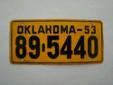 53 Oklahoma bicycle plate - cereal premium
This plate is from General Mills and was a prize found in cereal boxes. It has some light scratches but in overall good shape. Put it on your bike before your next ride!
Item No.: 17
Condition: Avg
Height: 4