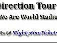 One Direction Where We Are Tour 2014 Concert in Tampa
1D Concert at the Raymond James Stadium on Friday, October 3, 2014
One Direction will arrive for a concert in Tampa, Florida on Friday, October 3, 2014. The One Direction concert in Tampa is part of