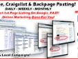 Online Classified Advertising Help / Posting, YouTube, Craigslist, Backpage Online Classified Ad & Submission Services