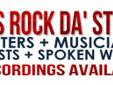 ***PRE-SHOW REGISTRATION LINK: http://ittybittyurl.com/f8x (FREE B4 9PM)
*Hosted by Rock Da' Stage Events http://www.chartsent.com
Rock Da' Stage Mic Check is a platform for progressive indie artists to shine, network, and hone their craft. Artists across