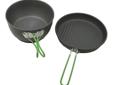 A versatile and efficient 2-piece cook set made from hard anodized aluminum. The special heat exchanger reduces ?time to boil? by 20%, making your stove energy efficient and saving fuel when cooking. Content: A 1.75 L heat exchange pot with measurements