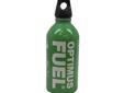 .6 Liter Fuel Bottle(empty)(450-mL Max Fill)
Manufacturer: Optimus
Model: 8017610
Condition: New
Availability: In Stock
Source: http://www.manventureoutpost.com/products/Optimus-8017610-Fuel-Bottle-.6-Liter-%7B47%7D-Child-Safe.html?google=1