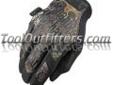 "
Mechanix Wear MG-730-010 MECMG-730-010 OriginalÂ® Glove with Mossy OakÂ® Break UpÂ® Infinityâ¢ Camoflauge, Size Large
Features and Benefits:
Comfortable fit
Seamless palm
Moisture-Wicking Trek-DryÂ® material
Two-way stretch Spandex
Preparedness is the key to