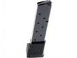 "
ProMag RUG 04 P90/P97 .45 ACP Magazine 10 Round Blue
ProMag RugerÂ® P90/P97 .45acp (10)Rd Blue Steel Magazine.
An extended 10-rd magazine for the Ruger P90/P97 pistols in .45acp. Constructed from heat-treated blued-steel, with a follower, lock-plate, and