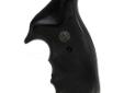 Pachmayr Gripper Grips for revolvers are made from a specially formulated rubber compound optimized for control and recoil absorption. The finger groove style is popular for combat shooting and hunting. A slight palm swell fills the hand but is not so