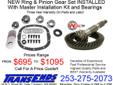 Pacific Northwest Premier Differential Repair Specialists NITRO GEAR SPECIAL! New Ring & Pinion INSTALLED $695 to $1095. We are proud to feature high quality NITRO GEAR and Axle Parts. All Differential rebuild services are backed with our EXCLUSIVE Three