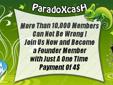 Wth just ONE payment of $4 you become a founder member of ParadoXcash which will create an income for life!!