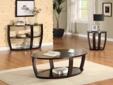 Patterson Coffee Table in Espresso Finish
Product ID # 3296-30
Convex framing supports the modern look of the Patterson Collection. Featured in a warm espresso finish, the occasional collection's rounded features are further complimented with display