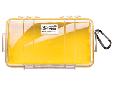 1060 Micro CaseCase Color: Yellow w/ Clear LidInterior Dimensions: 8.25" x 4.25" x 2.25"Watertight, crushproof, and dust proof Easy open latch Rubber liner for extra protection doubles as o-ring seal Automatic Pressure Equalization Valve - balances
