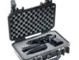 Pelican 1170 Watertight Handgun Case - Black. Interior Dimensions: 10.54" x 6.04" x 3.16" (26.8 x 15.3 x 8 cm). The perfect solution for your handgun or electronics equipment. Watertight, crush proof, and dust proof. Easy open Double Throw latches. Open