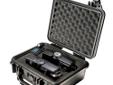 Pelican 1200 Small Equipment Case 9.5"x7.25"x4" - Black. Lightweight but extremely strong; compact yet fully capable. Perfect for valuable gear like hand tools and small to medium electronic components, handheld GPS systems, and DSLR cameras.